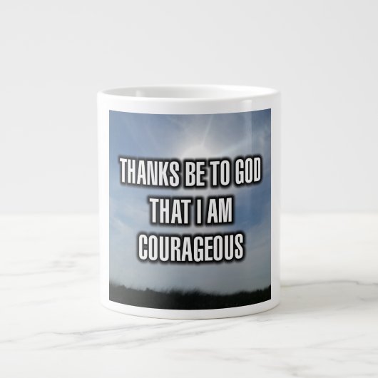 Merci À Dieu Que Je Suis Courageux Mug (Devant)