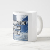 Merci À Dieu Que Je Suis Résilient Mug (Devant droit)