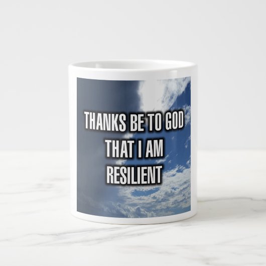 Merci À Dieu Que Je Suis Résilient Mug (Devant)