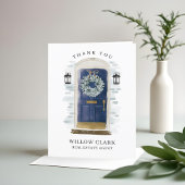 Merci à eau bleu marine porte avant et courroie