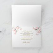 Merci à fleurs roses de la première communion (Intérieur)