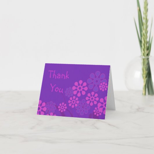 Merci à fleurs violettes (Devant)
