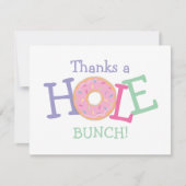 Merci à Hole Bunch Donut Carte de remerciements d' (Devant)