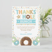 Merci à Hole Bunch Donut Carte de remerciements d' (Debout devant)