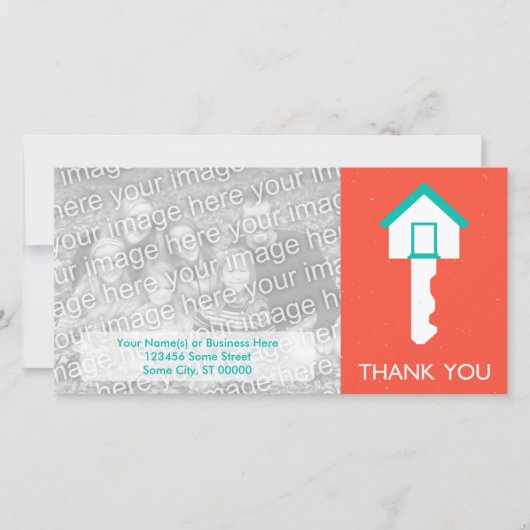 merci à la clé de votre domicile (Devant)