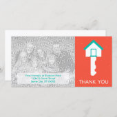 merci à la clé de votre domicile (Devant / Derrière)