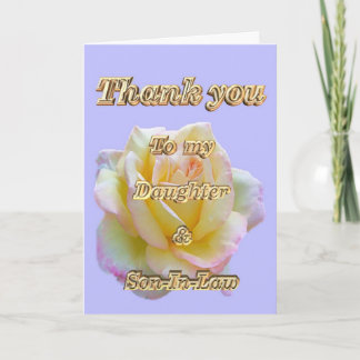 Merci à la fille et l'appréciation du gendre