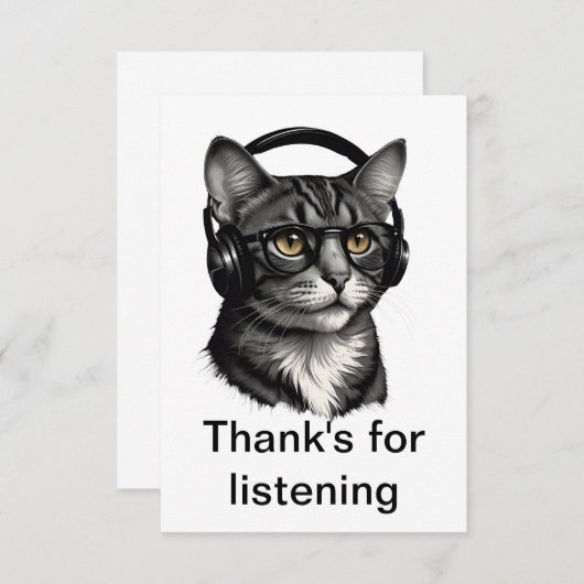 Merci à l'ami de l'écoute (Devant / Derrière)