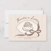 Merci A Latte Café Bébé Tasse Bébé Shower (Devant)