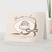 Merci A Latte Café Bébé Tasse Bébé Shower (Devant)