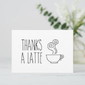 Merci À Latte Carte de remerciements, Carte de rem (Debout devant)