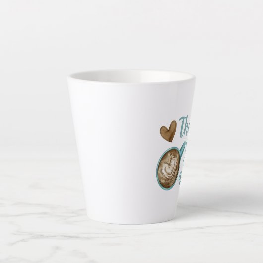 Merci A' Latte Mug (Devant)