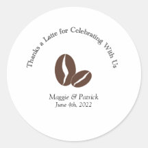 Merci à Latte Sticker