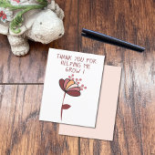 Merci à l'enseignant de fleur imaginaire