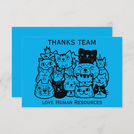 Merci à l'équipe d'entreprise (Devant / Derrière)