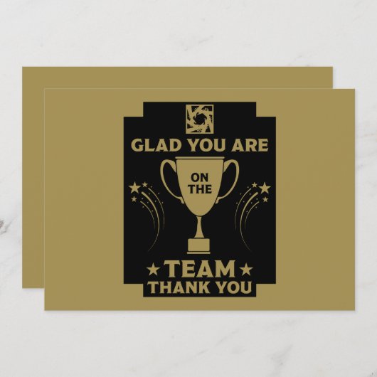 Merci à l'équipe d'entreprise (Devant / Derrière)