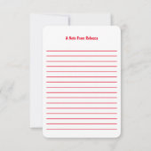 Merci à ma carte de note de l'équipe d'oncologie (Dos)