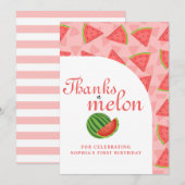 Merci à Melon 1er Birthday Watermelon (Devant / Derrière)