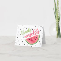Merci À Melon Carte de remerciements