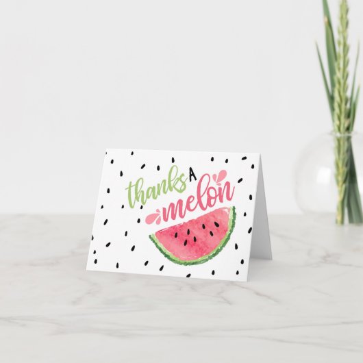 Merci À Melon Carte de remerciements (Devant)