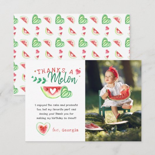 Merci A Melon | Merci pour votre anniversaire past (Devant / Derrière)