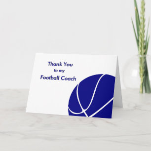 Merci à mon entraîneur de football et de football