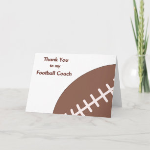 Merci à mon entraîneur de football et de football
