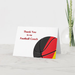 Merci à mon entraîneur de football et de football