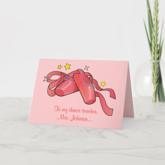 Merci à mon professeur de danse : Chaussures de ba (Devant)