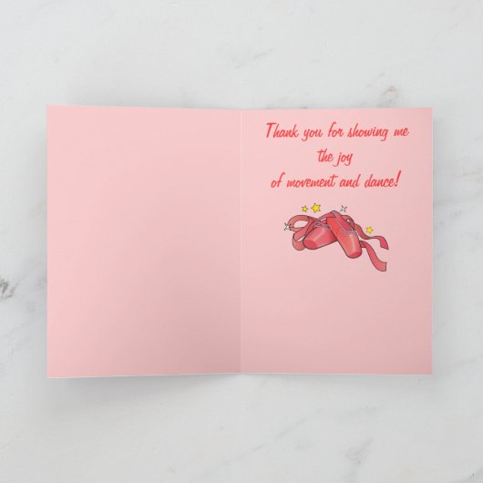 Merci à Mon professeur de danse : Chaussures de ba (Intérieur)