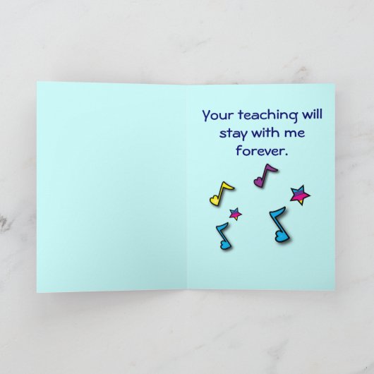 Merci à mon professeur de piano (Intérieur)