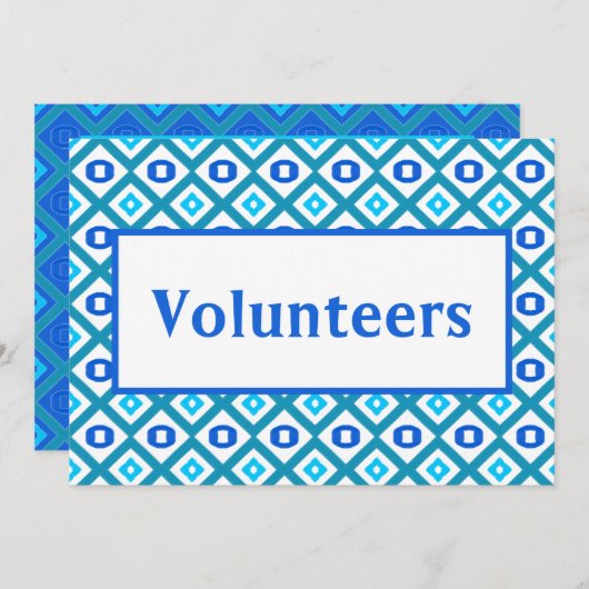 Merci À Nos Volontaires (Devant / Derrière)