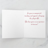 Merci à notre professeur de théâtre avec masques B (Intérieur)