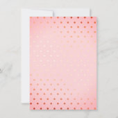 Merci à thé rose Baby shower Floral Card (Dos)