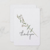 Merci à tige de fleur blanche (Devant / Derrière)