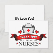 Merci à tous nos infirmières Rouge (Devant / Derrière)