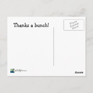 Merci à un bloc - carte postale Merci