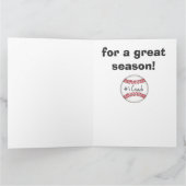 Merci à un excellent entraîneur de baseball de l'é (Intérieur)