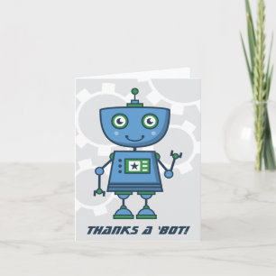 Merci à un robot moderne bleu garçons robot annive