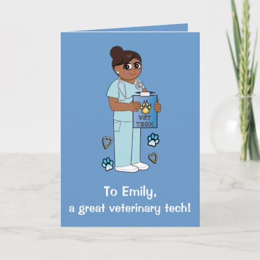 Merci à un technicien vétérinaire (Devant)
