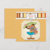 Merci à une bande de filles amusantes carte plat (Devant / Derrière)