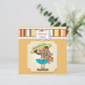 Merci à une bande de filles amusantes carte plat (Debout devant)