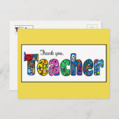 Merci à une carte postale de professeur ! (Devant / Derrière)