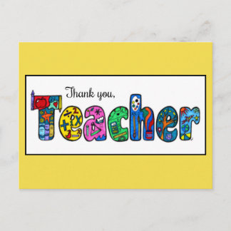 Merci à une carte postale de professeur !