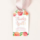 Merci à vous tous les étiquettes de faveur, pêche