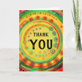 Merci Abstrait Colorful Fun joyeux (Devant)