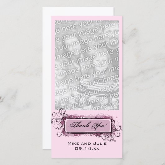 Merci Abstrait rose (Devant / Derrière)