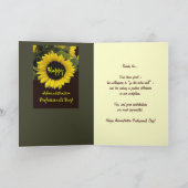 MERCI Admin Professionals Day JAUNE SUNFLOWER (Intérieur)