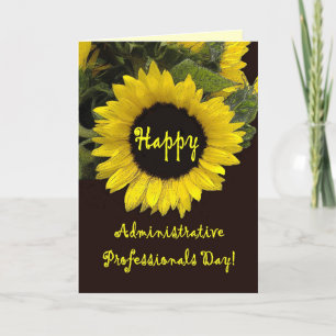 MERCI Admin Professionals Day JAUNE SUNFLOWER