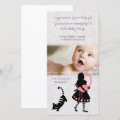 Merci Alice dans le carte photo de bébé du pays (Devant / Derrière)